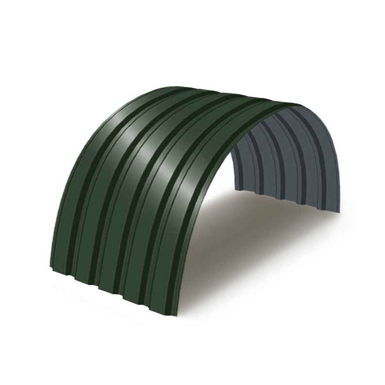 Промышленный объект с арочным профнастилом МП35ПГ